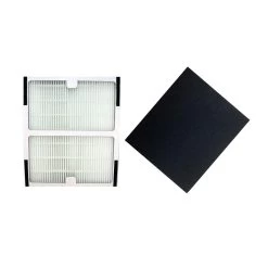 Crucial Air Replacements For Idylis HEPA Style B Air Purifier Filter & Carbon Filter, Compatible With Model # IAF-H-100B (2 Pack)
