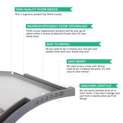 Replacement Dryer Lint Filter, Fits Whirlpool, Compatible With Part W10516085 -Best Filter Shop 03 121bc4a6 622e 4024 8e72 9d3784104435