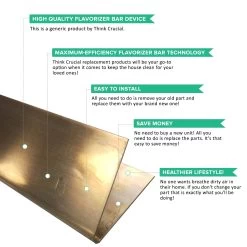 5pk Replacement Long Lasting Stainless Steel Flavorizer Bars, Fits Weber Grills, Compatible With Part 7535, 21.5 X 1.875 X 1.875 -Best Filter Shop 03 42efb8e4 ed7d 4afb 900e 24ac974759f5