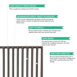 2pk Replacement Long Lasting Cooking Grate, Fits Weber Grills, Compatible With Part 7522, 15 X 11.3 X 0.5 -Best Filter Shop 03 475f43bf dd23 4287 b05f 9be272ee833c