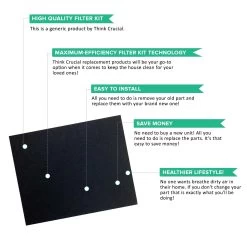 Crucial Air Replacements Compatible With Idylis HEPA Style A Air Purifier Filter & Carbon Filter Fits IAP-10-100, IAP-10-150, Model # IAF-H-100A (2 Pack) 10 Crucial Air Replacements Compatible With Idylis HEPA Style A Air Purifier Filter & Carbon Filter Fits IAP-10-100, IAP-10-150, Model # IAF-H-100A (2 Pack) -Best Filter Shop 03 510b6bbd 7810 4865 90e4 e3fa359fc60c