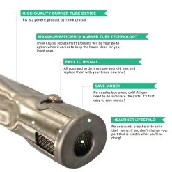 3pk Replacement Long Lasting Stainless Steel Burner Tube Set, Fits Weber Grills, Compatible With Part 7508, 28 X 1 X 1 -Best Filter Shop 03 527e0a7b eef6 47bb 9922 61fe70704b55