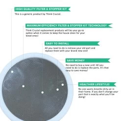 Replacement Deluxe Stainless Steel & Rubber Disk Filter & 2 Rubber Stoppers, Fits All Toddy(R) Cold Brew Coffee Systems, Including T2N Model, Washable & Reusable -Best Filter Shop 03 5726f159 9798 4eec 9694 5dad2e2e593c