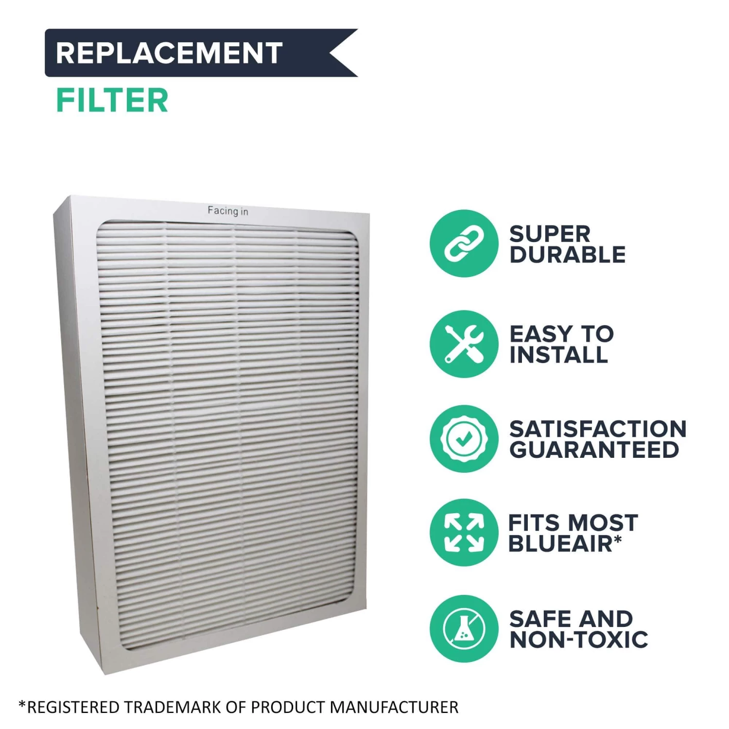 Crucial Air Replacements Compatible With Blueair 500 & 600 Series Air Purifier Filters W/ Built-In Odor Neutralizing Particle Pre-Filter, Fits ALL 500 & 600 Series Air Purifiers 4 Crucial Air Replacements Compatible With Blueair 500 & 600 Series Air Purifier Filters W/ Built-In Odor Neutralizing Particle Pre-Filter, Fits ALL 500 & 600 Series Air Purifiers - Image 2