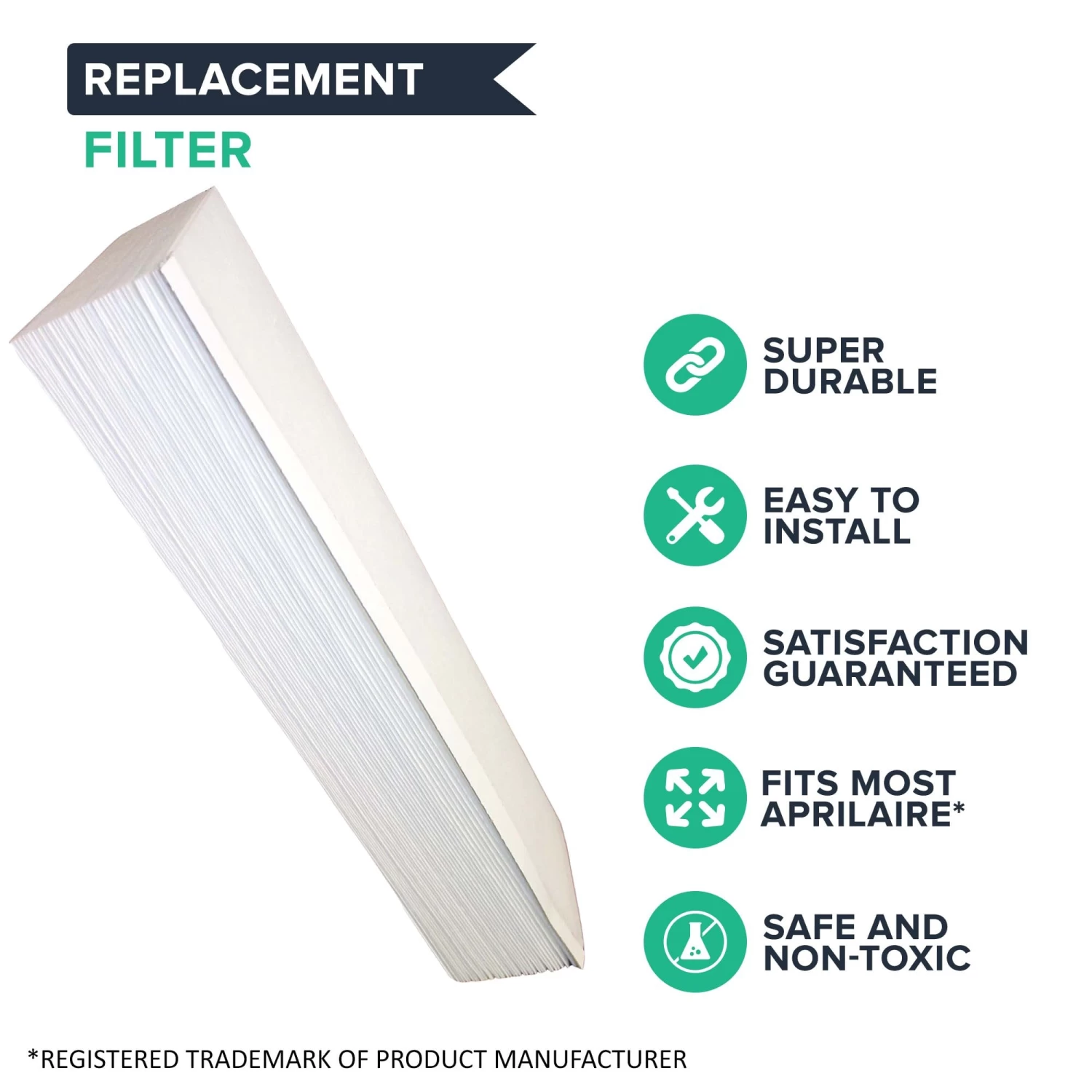 Replacement Aprilaire 201 Air Filter, Fits Aprilaire 2200 & 2250 Air Purifiers 4 Replacement Aprilaire 201 Air Filter, Fits Aprilaire 2200 & 2250 Air Purifiers - Image 2