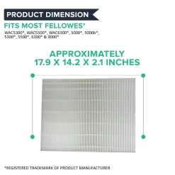 Crucial Vacuum Replacements For Fellowes HEPA Style Air Purifier Filter & 4 Carbon Filters Fit AP-300PH Air Purifier, Compatible With Part # HF-300 9 Crucial Vacuum Replacements For Fellowes HEPA Style Air Purifier Filter & 4 Carbon Filters Fit AP-300PH Air Purifier, Compatible With Part # HF-300 -Best Filter Shop 03 a04ea87c 4a5d 4436 b8d5 f5e7c8d247f0