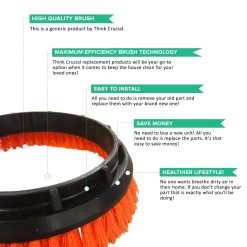 Crimped Polypropylene Scrub Orbiter Brush For Oreck Commercial 550MC ORB550MC Orbiter Floor Machine, 12'' Diameter, 0.028'', Replace Part # 237047 -Best Filter Shop 03 f1f4cd5d 2955 480d a3a5 b39970827e6a