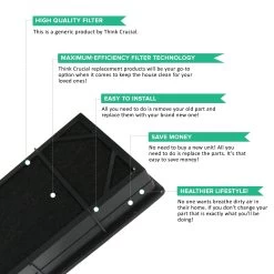 Crucial Air Filter Replacement Parts Compatible With Honeywell Part # 16200, 16216, HRC1, HRF-C1, HAPF30 - Fits Honeywell HHT-011 Air Purifier HEPA Style Filter Fits Models HHT-011, HHT-080 -Best Filter Shop 04 63c6477b 9345 45f6 a8a5 416d6cec1268