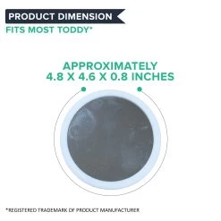 Replacement Deluxe Stainless Steel & Rubber Disk Filter & 2 Rubber Stoppers, Fits All Toddy(R) Cold Brew Coffee Systems, Including T2N Model, Washable & Reusable -Best Filter Shop 04 78e217f5 1507 431f 8884 ba04175ca5d9