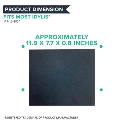 Crucial Air D Carbon Filter Replacement Parts Compatible With Idlyis Part # IAF-H-100C - HEPA Air Purifier Filter Fits Models IAP-10-200, IAP-10-280 - Reduce Bacteria, Vac Filters - Bulk (2 Pack) -Best Filter Shop 04 89496d78 9551 4541 8c3c c44167d91629