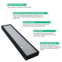 2pk Replacement HEPA Style C Air Purifier Filters, Fits GermGuardian, Compatible With Part FLT5000 & FLT5111 -Best Filter Shop 04 ad808e54 cd8e 4812 afce c7b64d6c5288