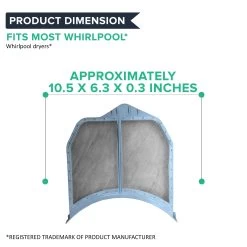 Replacement Dryer Lint Filter, Fits Whirlpool, Compatible With Part W10516085 -Best Filter Shop 04 b9fec9cb 6c88 483c ac0d ce57a5978307