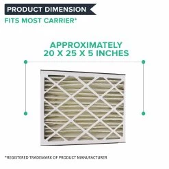 2pk Replacement Merv-8 20 X 25 X 5 Pleated HVAC Filters, Fits Carrier MF2025 -Best Filter Shop 04 d6beb734 f087 49cf 8598 655f4c0bba43