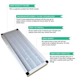 Replacement F HEPA Style Air Purifier Filter, Fits Idylis, Compatible With Part 560885 10 Replacement F HEPA Style Air Purifier Filter, Fits Idylis, Compatible With Part 560885 -Best Filter Shop 04 fd982456 685f 4045 a3b7 6fa95add9bfd