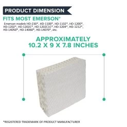 Replacement Humidifier Wick Filters, Fits Kenmore & Emerson, Compatible With Part HDC-12 & 14911 -Best Filter Shop 05 1640468d 549e 493d 85f1 00ed3c3ca259