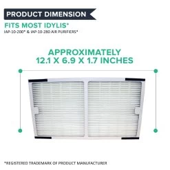 Crucial Air Replacement Filter Compatible With Idylis C Filter Air Purifier Parts 1.4Ó X 6.7Ó X 11.8Ó Pair With Hepa Style Filters Part IAP-10-200, IAP-10-280 -Best Filter Shop 05 1bfaf9a2 06bc 491b b34e 7f67c32afd01