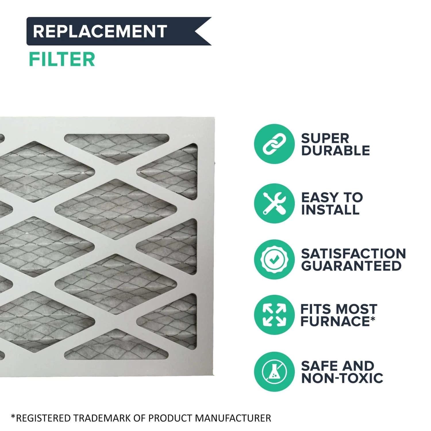 16x25x1 MERV-11 Air Furnace Filter 4 16x25x1 MERV-11 Air Furnace Filter - Image 2