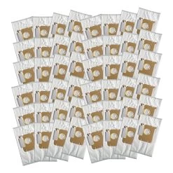 48pk Replacement Cloth Bags, Fits Electrolux Style S & Eureka Style OX, Compatible With Part 61230, 61230A, 61230B & 61230C