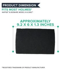 Crucial Air Replacement Air Filter - Compatible With Part # HAPF60, HAPF60-U3 & HAPF60PDQ-U Air Purifier Carbon Filters, Fit Harmony, Bionaire & GE Air Purifiers -Best Filter Shop 05 4d06d624 e2a5 45f5 8168 e1898eb62d20