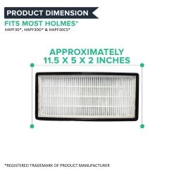 Crucial Air Filter Replacement Parts Compatible With Honeywell Part # 16200, 16216, HRC1, HRF-C1, HAPF30 - Fits Honeywell HHT-011 Air Purifier HEPA Style Filter Fits Models HHT-011, HHT-080 -Best Filter Shop 05 64e9d363 924d 42e4 ba56 2ad3372f512a