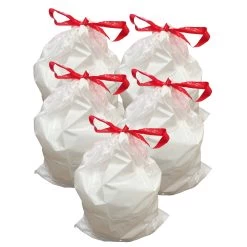 50pk Replacement Garbage Bags, Fits Simplehuman Trash Bins, 45L / 12-Gallon, Style-M