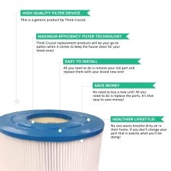 4pk Replacement Pool Filters, Fits Unicel C-8412, CX1200RE, Pro Clean 125 & Clearwater II 125 -Best Filter Shop 05 9941e0c6 4ce9 4de5 9118 ab3c1cd9a70d