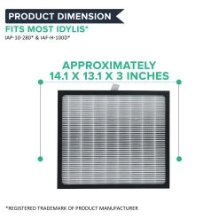 2pk Replacement HEPA Style D Air Purifier Filters, Fits Idylis, Compatible With Part IAF-H-100D -Best Filter Shop 05 fe97c720 9ee0 4a09 bac6 33b085424a40