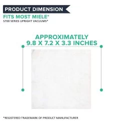 Replacement Cloth U Bags & Filters, Fits Miele Deluxe, Compatible With Part 07282050 -Best Filter Shop 06 36e02fed 7eff 4693 808d 84bec1ca88d2
