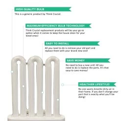 Replacement Type B CFL Light Bulbs, Fits Miracle-Gro AeroGarden, Compatible With Part 970904-0200 & 100340 -Best Filter Shop 06 6b7c0d0a c92f 4585 860a 55d0ae57a485