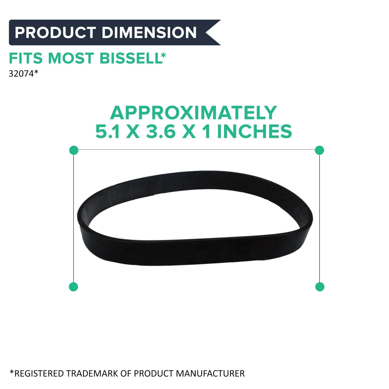 8pk Replacement Style 7, 9, 10 & 12 Belts, Fits Bissell CleanView & More, Compatible With Part 32074 & 3031120 6 8pk Replacement Style 7, 9, 10 & 12 Belts, Fits Bissell CleanView & More, Compatible With Part 32074 & 3031120 - Image 4