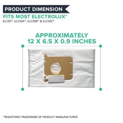 8pk Replacement Cloth Bags, Fits Electrolux Style S & Eureka Style OX, Compatible With Part 61230, 61230A, 61230B & 61230C 9 8pk Replacement Cloth Bags, Fits Electrolux Style S & Eureka Style OX, Compatible With Part 61230, 61230A, 61230B & 61230C -Best Filter Shop 08 0371f2f5 7ab2 45f6 816e 7900ebb52006