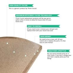 300PK Unbleached Natural Brown Paper #2 Coffee Filters -Best Filter Shop 08 d28cafd5 1a75 4eda 8a2b 00e86a0702d0