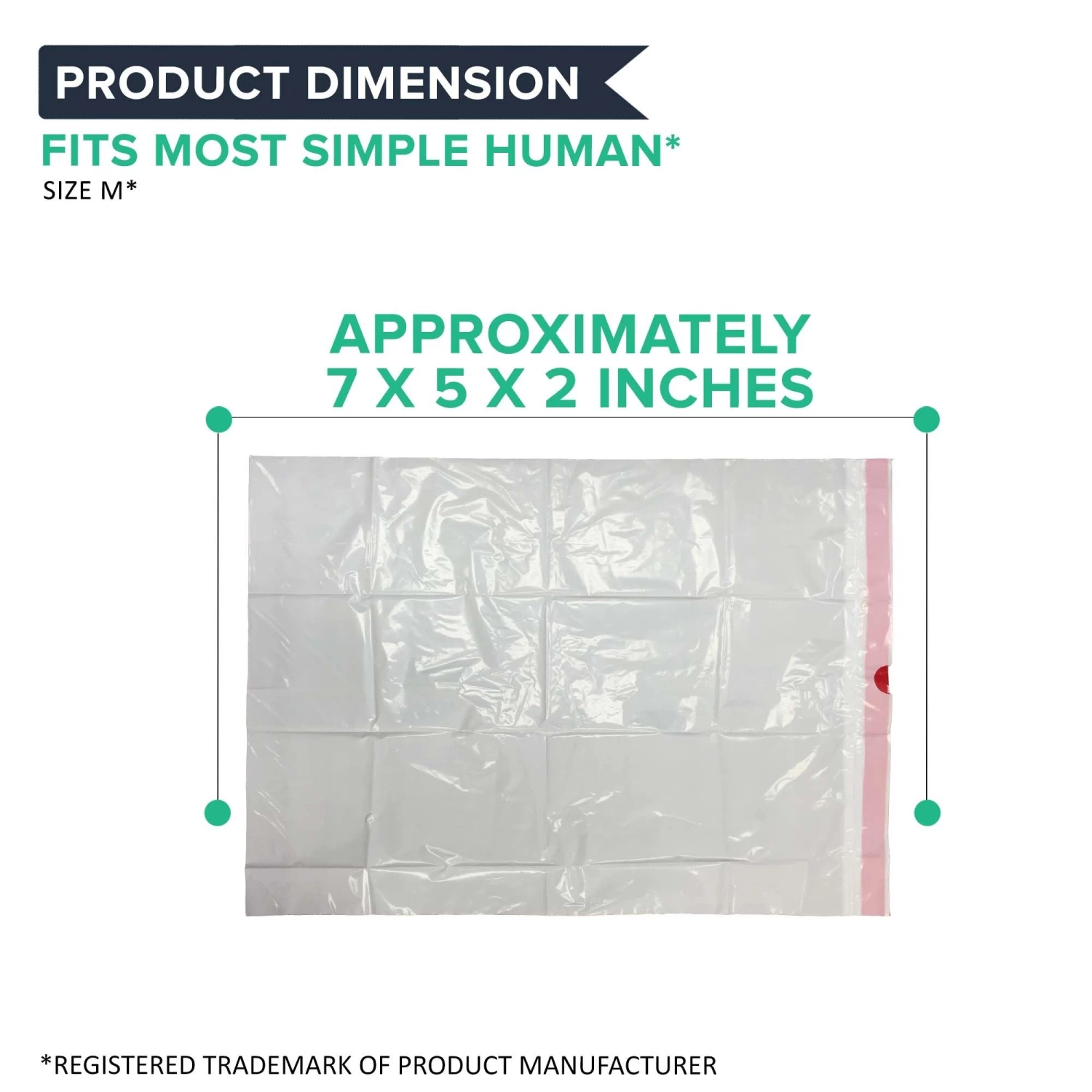 40pk Replacement Garbage Bags, Fits Simplehuman Trash Bins, 45L / 12-Gallon, Style-M 6 40pk Replacement Garbage Bags, Fits Simplehuman Trash Bins, 45L / 12-Gallon, Style-M - Image 4