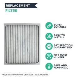Replacement Air Purifier Filter Compatible With Hunter¨ Brand Filter Part # 30931, Models 30201, 30212, 301213, 30240, 30241, 30251, 30378, 30379, 30380, 30381, 30382, 30383 -Best Filter Shop 30931 FILTER 03
