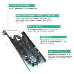 Replacement Dryer Heating Element, Fits Whirlpool, Compatible With Part 3387747, 8527865 & AP2947033 -Best Filter Shop 3387747 Dryer Element 03