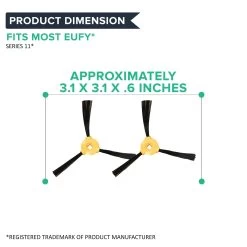 Replacement Side Brushes, Fit Eufy RoboVac 11 & 11C Vacuum Cleaners -Best Filter Shop 3 b1496693 58d8 4be5 a70c fbfc395eb3e3