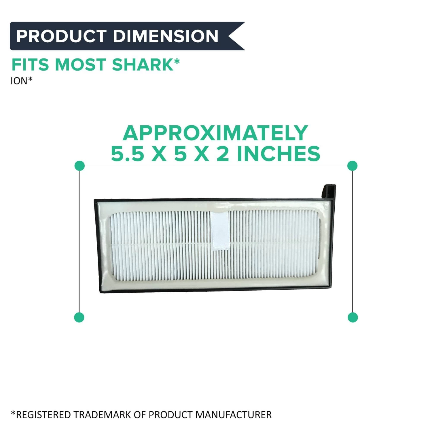 2 Replacement Filters For Shark Ion Robot Vacuum, Compatible With RV700 RV720 RV750 RV750C & RV755 Models 6 2 Replacement Filters For Shark Ion Robot Vacuum, Compatible With RV700 RV720 RV750 RV750C & RV755 Models - Image 4