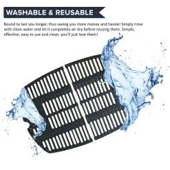 2pk Replacement Long Lasting Cooking Grate, Fits Weber Grills, Compatible With Part 7645 & 65811, 21.5 X 15.3 X .5 -Best Filter Shop 4 8039970b 100b 425d a025 646626c1a5bc