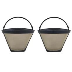 Crucial Coffee Cone Filter Replacement Part # DDC-2600, DCC-750, DCC-1100, DCC-1200 And DCC-2200- Compatible With Cuisinart GTF Gold Tone Coffee Filter - Ideal For Better Lifestyle, Home (2 Pack)