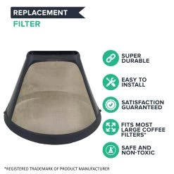 Replacement 10-Cup Thermal Washable Coffee Filter, Fits Melitta 46894 #4 Cone -Best Filter Shop 4 FILTERS 05 df95a1ef 54da 47c0 b6a8 722fb53b6027