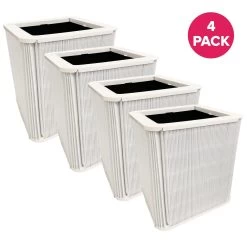 Crucial Air Particle And Carbon Filter Replacement Part Compatible With Blueair Blue Pure Air Purifier Model 211+, Foldable, Bulk -Best Filter Shop 4pk 3