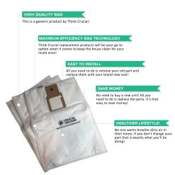 6pk Replacement Cloth Bags, Fits Kenmore 50688 & 50690, Compatible With Part 20-5068 & 20-50681 -Best Filter Shop 50688 CLOTH VALUE PROPS d3bdd050 a13a 4c9d a741 5fc36b6607ed