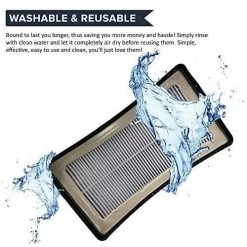 Think Crucial Part 1604127 Compatible Eureka Vac Powerlifter Pet Powertrak 1790 1307 1309 1309R 1793 1790 17939 Washable Foam Pre Filter 1604127 HEPA Style Post Filter Kit 1604130 -Best Filter Shop 517qDKrVAsL