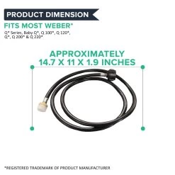 Replacement 6FT Adaptor Hose, Fits Weber, Compatible With Part 6501 -Best Filter Shop 6FT Adaptor Hose 6501 04