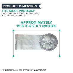 Replacement 6 Qt Vacuum Bags, Fits ProTeam Commercial Backpack Vacuums, Compatible With Part 100431 12 Replacement 6 Qt Vacuum Bags, Fits ProTeam Commercial Backpack Vacuums, Compatible With Part 100431 -Best Filter Shop 6QT BAGS 06 144ee323 216f 4c35 8674 09a7ddd3b07e