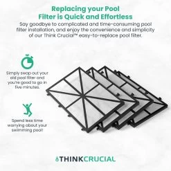 Think Crucial Replacement Spring Filter Cartridge Compatible With Maytronics Dolphin, Nautilus CC Plus, M200, M400, M500, M4, M5, Wave 65, Wave 90, Oasis Z5 Models, Part# 9991433-R4 (4 Pack) -Best Filter Shop 71geT0fuRAL