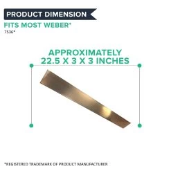 5pk Replacement Long Lasting Stainless Steel Flavorizer Bars, Fits Weber Grills, Compatible With Part 7536, 21.5 X 2.375 X 2.375 -Best Filter Shop 7536 Flavorizer Bars 04