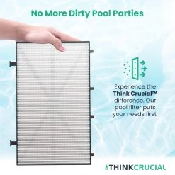 Think Crucial Replacement Ultra Fine Filters Compatible With Maytronics Dolphin, Nautilus CC Plus, M200, M400, M500, M4, M5, Wave 65, Wave 90, Oasis Z5 Models, Part# 9991432-R4 - Large Filter Panels 13 Think Crucial Replacement Ultra Fine Filters Compatible With Maytronics Dolphin, Nautilus CC Plus, M200, M400, M500, M4, M5, Wave 65, Wave 90, Oasis Z5 Models, Part# 9991432-R4 - Large Filter Panels -Best Filter Shop 817HvoAIZML