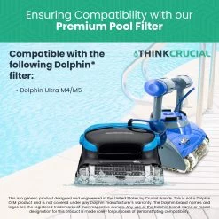 Think Crucial Replacement Spring Filter Cartridge Compatible With Maytronics Dolphin, Nautilus CC Plus, M200, M400, M500, M4, M5, Wave 65, Wave 90, Oasis Z5 Models, Part# 9991433-R4 (4 Pack) -Best Filter Shop 81cgZ KYMmL 5caf9441 322f 401a bb25 92954df5455f