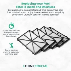 Think Crucial Replacement Ultra Fine Filters Compatible With Maytronics Dolphin, Nautilus CC Plus, M200, M400, M500, M4, M5, Wave 65, Wave 90, Oasis Z5 Models, Part# 9991432-R4 - Large Filter Panels 12 Think Crucial Replacement Ultra Fine Filters Compatible With Maytronics Dolphin, Nautilus CC Plus, M200, M400, M500, M4, M5, Wave 65, Wave 90, Oasis Z5 Models, Part# 9991432-R4 - Large Filter Panels -Best Filter Shop 81pI9M66JSL